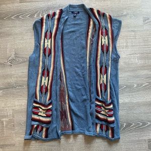 Chaps tribal knit vest